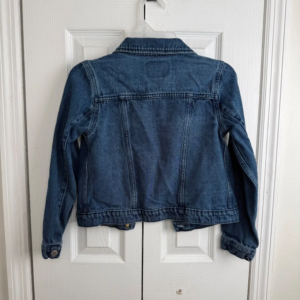 Levi's‎ Denim Trucker Jacket Size 10-12 Medium Blue Classic Western Aesthetic